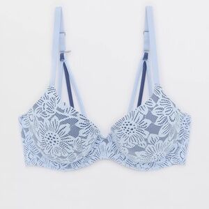 NWT Aerie Sunnie Demi Push Up Bloom Lace Bra / 38DD